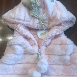 12-18 month unicorn zip vest for girls